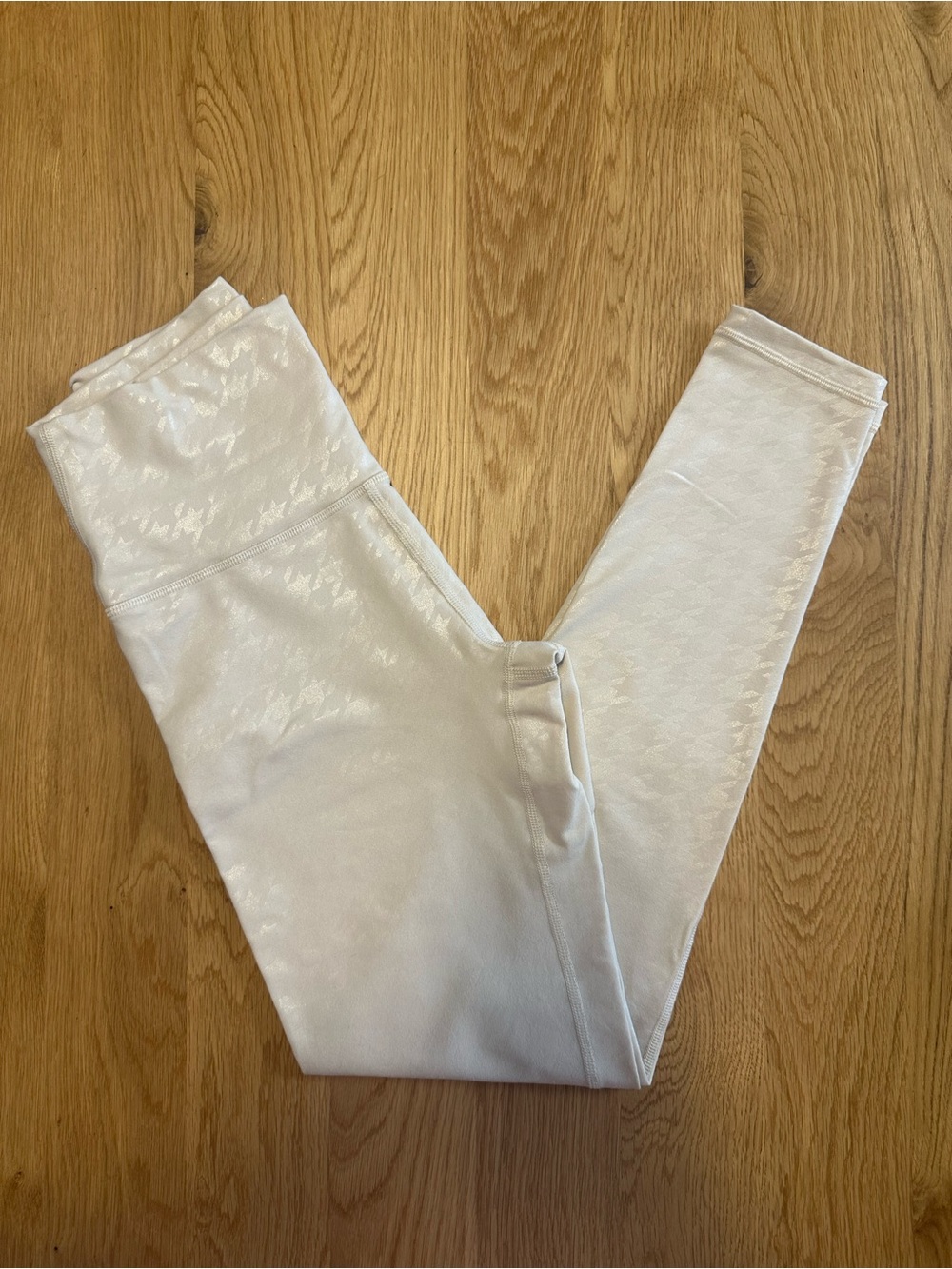 aerie women’s ivory houndstooth High-Waist offline leggings small 26” inseam